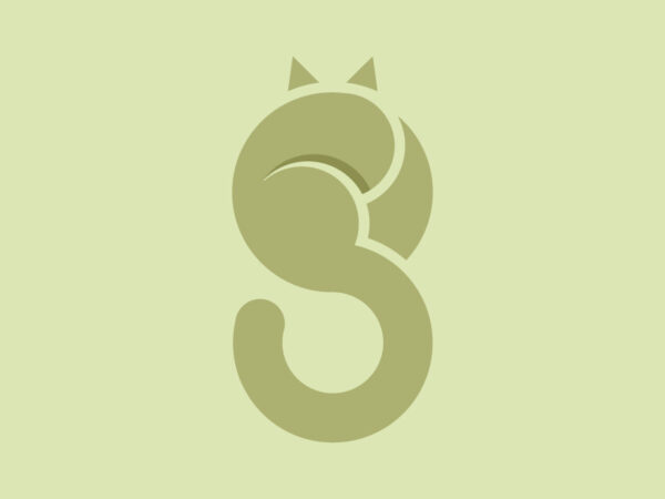 g letter cat logo design